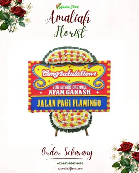 Sewa Papan Bunga Oksamol