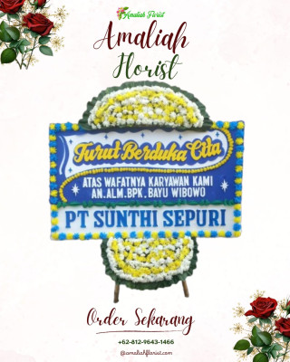 Papan Bunga Duka di Oksamol