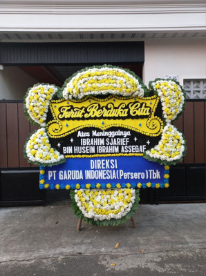 Papan Bunga Duka di Oksamol