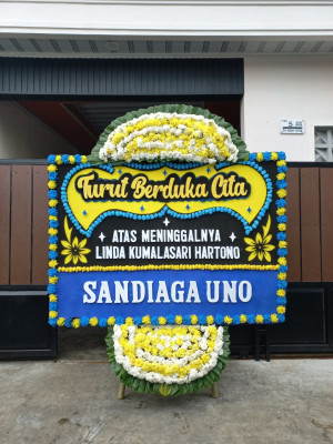 Papan Bunga Duka di Oksamol